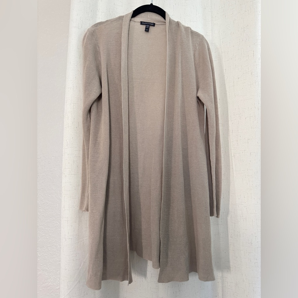 Eileen Fisher linen/cotton Cardigan extra small